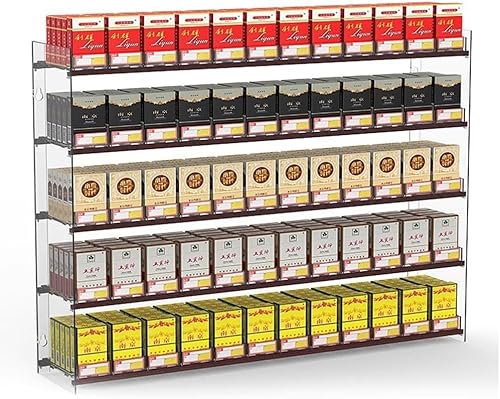Laden-Display-Regale Zigaretten-Display-Ständer Streichholzbriefchen-Vitrine Pushers Zigaretten-Display-Halter Für Supermärkte, Einzelhandelsgeschäfte, Bars of(Size:80.5x29x58.9cm) von Generic