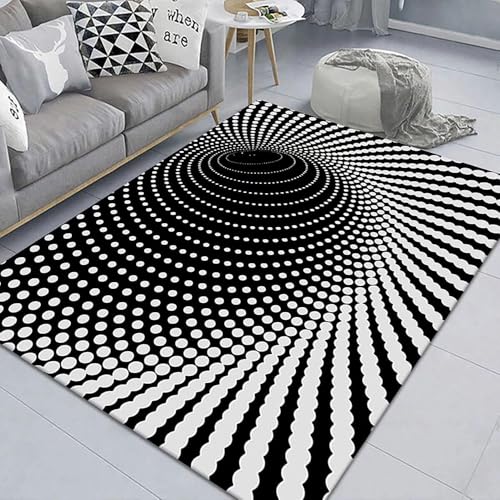Läufer Teppich 3D Optische Täuschung rutschfest Kinder Spielzimmer Schlafzimmer Boden Rechteckige Teppiche (G,120 * 400cm) von Generic