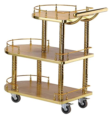 Lagerwagen, Bar-Servierwagen für Hotel- und Geschäftsrestaurants, modernes Design, 3-stufiger Wagen auf Rädern, Servierwagen für Getränke, Bar-Catering-Trolley, Aufbewahrung | Größe: 82,5 x Lagerwagen, Bar-Servierwagen für Hotel- und Geschäftsrestaurants, modernes Design, 3-stufiger Wagen auf Rädern, Servierwagen für Getränke, Bar-Catering-Trolley, Aufbewahrung | Größe: 82,5 x von Generic