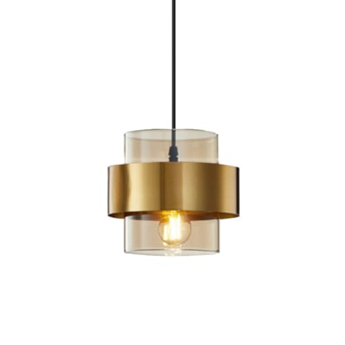 Lampenschirm aus Metalldekorationsglas, Deckenpendellampe im nordischen minimalistischen Stil, Hängeleuchte mit E27-Sockel und Einzelkopf, Deckenlampe für Veranda und Kücheninsel Lampenschirm aus Metalldekorationsglas, Deckenpendellampe im nordischen minimalistischen Stil, Hängeleuchte mit E27-Sockel und Einzelkopf, Deckenlampe für Veranda und Kücheninsel von Generic