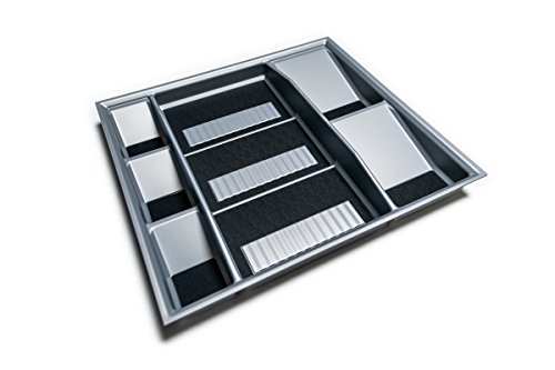 Lana Solution Gewürzeinsatz für 60er Schublade, 473,5 mm x 526 mm, Silber von Generic