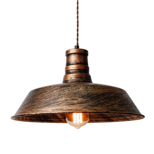 Landhausstil, Kreativer Lampenschirm in Topfdeckelform aus Eisenkunst, Einkopf-Hängelampe mit E27-Lichtquelle, Dekorative Beleuchtungskörper für Scheunen-Landhäuser Landhausstil, Kreativer Lampenschirm in Topfdeckelform aus Eisenkunst, Einkopf-Hängelampe mit E27-Lichtquelle, Dekorative Beleuchtungskörper für Scheunen-Landhäuser von Generic
