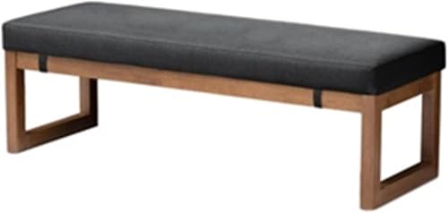 Lange Bank Kissen Pad 5cm Verdicktes Holz Stühle Pads Bankkissen Dekorative Kissen Holz Stuhlsitze Für Gartenliege Bay Fenster Pad Outdoor Garten Bank Kissen Sitzkissen Sitzki, Dark Gray 21, 65X35X5CM von Generic