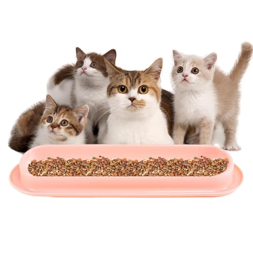 Langer Futternapf für Haustiere, Wassernapf für Katzen | 15 Grad lange, schräge Platten für Futter- und Wassernapf - Ablauf - Futterspender für Katzen und Hunde Langer Futternapf für Haustiere, Wassernapf für Katzen | 15 Grad lange, schräge Platten für Futter- und Wassernapf - Ablauf - Futterspender für Katzen und Hunde von Generic
