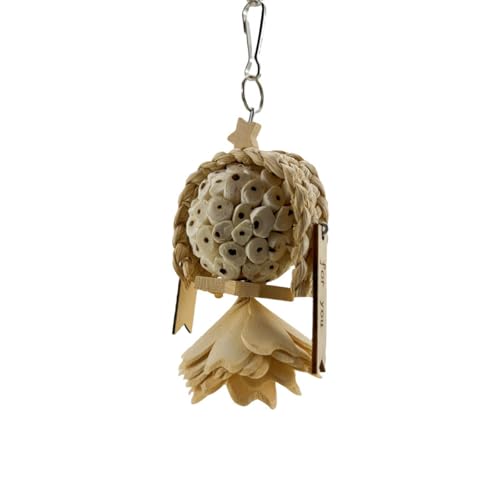 Langlebiges Papageienspielzeug aus Holz zum Kauen und Spielen, natürliches Vogelspielzeug für den Innen- und Außenbereich, Haustierspielzeug für Papageien, um sie zu unterhalten Pzy321 (Gold, 20x8cm) Langlebiges Papageienspielzeug aus Holz zum Kauen und Spielen, natürliches Vogelspielzeug für den Innen- und Außenbereich, Haustierspielzeug für Papageien, um sie zu unterhalten Pzy321 (Gold, 20x8cm) von Generic