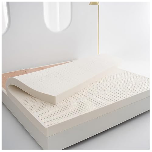 Latexmatratze – Premium-Naturlatex mit Bio-Matratzenbezug, ergonomischer, atmungsaktiver und langlebiger Matratzenauflage,2.5cm,80x140cm(31.5X55in) von Generic