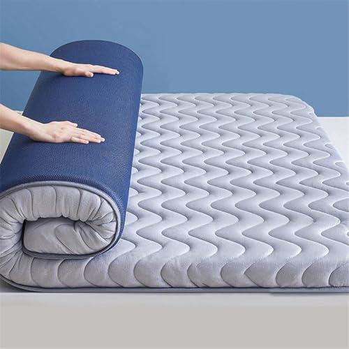 Latexmatratzen, Dicke Japanische Futon-Matratze, 6cm (2,36 Zoll), Weiche Tatami-Matte Für Zuhause, Schlafzimmer, Studentenwohnheim, Schwammbettmatte(Gray-B,150 * 200CM) von Generic