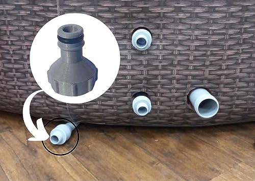 Lay Z Spa kompatibler Ablaufadapter – Schlauchleitung Ablassventil Anschluss – AirJet Modelle von PGONA