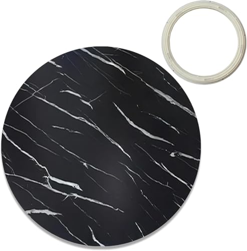 Lazy Susan Tischplatte Holz-drehteller 20 24 28 32 36 39 Ih, 360 Grad Sanfte Drehung Rundes Rotierendes Tablett, Einfach Zu Teilender Esstisch Drehplatte, Black, Ø 60cm/24inch Lazy Susan Tischplatte Holz-drehteller 20 24 28 32 36 39 Ih, 360 Grad Sanfte Drehung Rundes Rotierendes Tablett, Einfach Zu Teilender Esstisch Drehplatte, Black, Ø 60cm/24inch von Generic