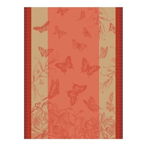 Le Jacquard Francais Geschirrtuch Jardin des Papillons Camélia von Generic