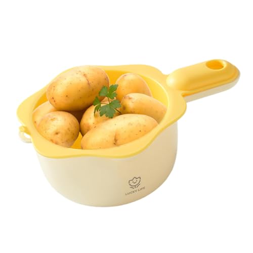 Lebensmittelsieb und Sieb, Schleuder und Obstsieb - Doppellagiges Obstsieb, Waschmaschine, Sieb und Gemüsesieb mit Griff für , , Bohnen und Eier Lebensmittelsieb und Sieb, Schleuder und Obstsieb - Doppellagiges Obstsieb, Waschmaschine, Sieb und Gemüsesieb mit Griff für , , Bohnen und Eier von Generic