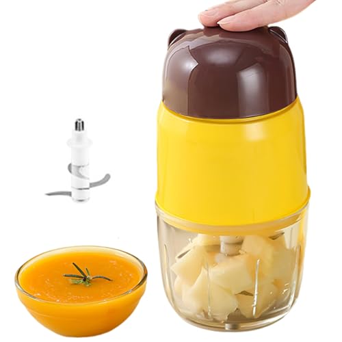 Lebensmittelzubereiter Für Kinder, Püree- - Automatische Kleine Küchenmaschine Für Kinder - Tragbarer In Lebensmittelqualität, Abnehmbarer Lebensmittelmixer Für Zuhause, Reisen von Generic