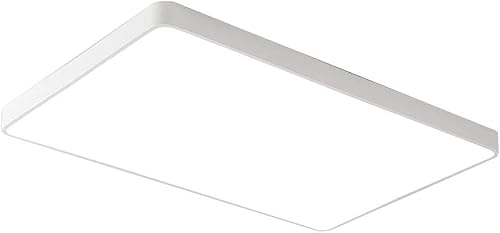 Led-deckenleuchte, Moderne Led-deckenleuchte Paneel Led-deckenleuchte Für Wohnzimmer Schlafzimmer Küche Flur Balkon Eingebettet, White, 90x60cm RC Dimmable von Generic