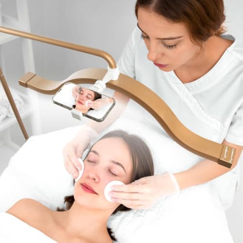 Led-halbmond-bodenleuchte Für Wimpernverlängerungen Faltbares Halbmondlicht Für Wimpern Einstellbare Helligkeit Und Höhe Und Wärme Für Tätowierer Nageltechniker Kosmetikerinnen, Gold Led-halbmond-bodenleuchte Für Wimpernverlängerungen Faltbares Halbmondlicht Für Wimpern Einstellbare Helligkeit Und Höhe Und Wärme Für Tätowierer Nageltechniker Kosmetikerinnen, Gold von Generic