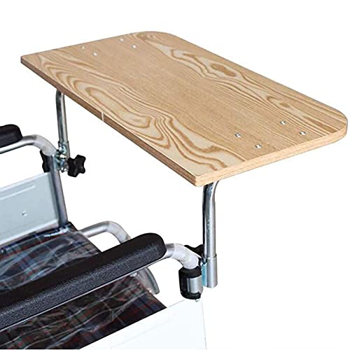Leichte Rollstühle, Rollstuhltablett, Holz-Rollstuhl-Schoßtablett, Tablett-Schreibtisch, passend für manuell betriebene oder elektrische Rollstühle, tolles Geschenk für Vielreisende, von Generic