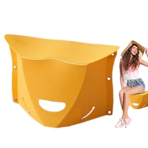 Leichter faltbarer Hocker | Komfortabler ergonomischer Campinghocker – stabile, leichte Klapphocker, tragbare Campingstühle zum Angeln Leichter faltbarer Hocker | Komfortabler ergonomischer Campinghocker – stabile, leichte Klapphocker, tragbare Campingstühle zum Angeln von Generic
