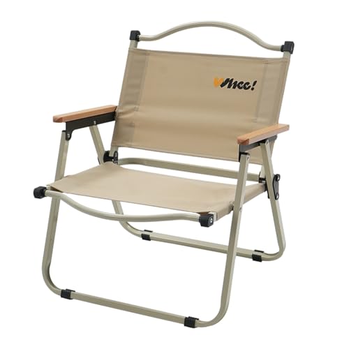 Leichter faltbarer Strandstuhl - Ultraleichter tragbarer Campingstuhl für Garten und Entspannung im Freien (Off White) von Generic
