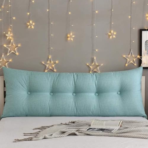 Leinen Baumwolle Kissen Kopfteil Bettkissen Für Kopfteil Und Lesen Nachttisch Kissen Sofa Kissen Langes Kissen Für Bett Kopfteil, Green, 200x60x20cm Leinen Baumwolle Kissen Kopfteil Bettkissen Für Kopfteil Und Lesen Nachttisch Kissen Sofa Kissen Langes Kissen Für Bett Kopfteil, Green, 200x60x20cm von Generic