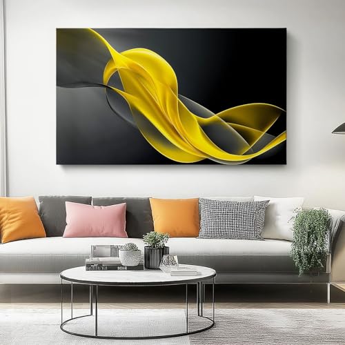 Leinwand Bilder 50L x50B cm Wanddeko Wohnzimmer Aesthetic Room Decor Deko Dynamic Lines Abstract Modern Zimmer Wandbilder Modern Bild auf Leinwand Moderne Kunst Gelb Schwarz Leinwand Bilder 50L x50B cm Wanddeko Wohnzimmer Aesthetic Room Decor Deko Dynamic Lines Abstract Modern Zimmer Wandbilder Modern Bild auf Leinwand Moderne Kunst Gelb Schwarz von Generic
