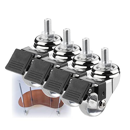 Lenkrollen 4X Vorbau S, 35Mm Ersatzmöbel S, Klargummirad, Gewindewelle M8X15mm, M10X15mm, M8X25mm, M10X25mm, Klargummi C (Größe: M10X Lenkrollen 4X Vorbau S, 35Mm Ersatzmöbel S, Klargummirad, Gewindewelle M8X15mm, M10X15mm, M8X25mm, M10X25mm, Klargummi C (Größe: M10X von Generic