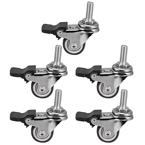 Lenkrollen Caster-1 Lenkrolle Für Möbel, Lenkrolle Mit Bremse Tpr Omnidirektionale Drehbare Lenkrolle Lenkrollen Mit Feststellfunktion Und Oberer Platte, Kleiner Gummi-Holzboden Lenkrollen Caster-1 Lenkrolle Für Möbel, Lenkrolle Mit Bremse Tpr Omnidirektionale Drehbare Lenkrolle Lenkrollen Mit Feststellfunktion Und Oberer Platte, Kleiner Gummi-Holzboden von Generic