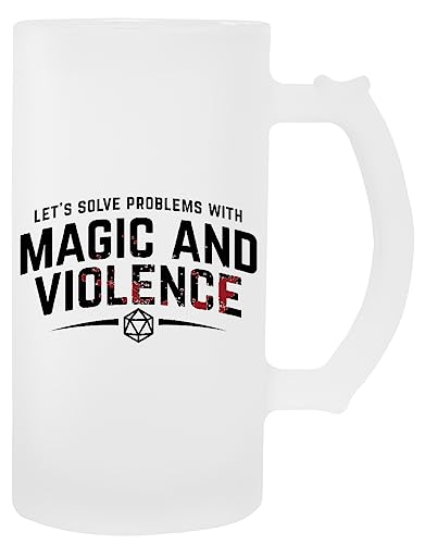 Let's Solve Problems With Magic And Violence Glasbierkrug Umweltfreundlicher Getränkebecher von Generic