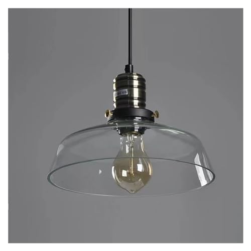 Leuchte, Retro Pendelleuchte für Küche V-intage Glas Hängelampe für Schlafzimmer Bekleidungsgeschäft Innenbeleuchtung LED Decke von Generic