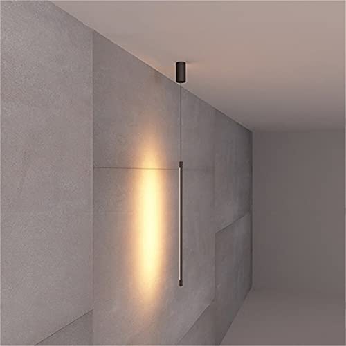 Licht, Moderne Moderne Schlafzimmer Nachttisch Led Pendelleuchten Wohnzimmer TV Wand Dekor LED Pendelleuchten Geometrie Linie Streifen Hängeleuchten von Generic