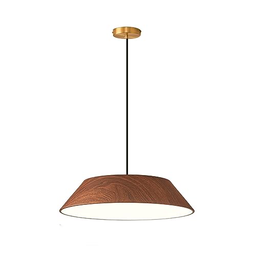 Licht, Muster Dimmbare Schlafzimmer LED Pendelleuchte Eisen Rund Modern Minimalistisch Dekorativ Personalisiert V-Intage Bauernhaus Decken Hängelampe Kompatibel mit Esszimmer Wohnzimmer von Generic