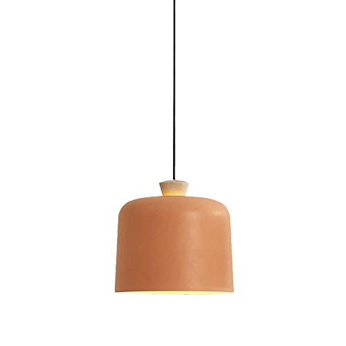 Licht, einfache Pendelleuchte Modern Metall Industrie - Mode Pendelleuchte Massivholz Beleuchtung E27 Einzelkopf Dekoration Hängeleuchte Esszimmer Wohnzimmer LED Chan von Generic