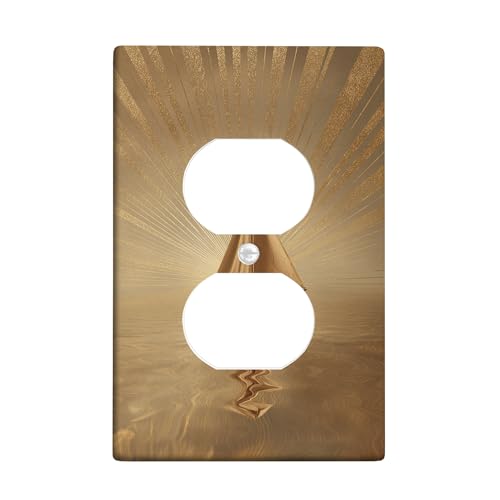 Lichtschalter-Abdeckplatte für nautische Segelboote, goldenes Küsten-Design für Heimdekoration, thermoplastische Wandplatten, Standardgröße, Einzel-Duplex-Steckdose Lichtschalter-Abdeckplatte für nautische Segelboote, goldenes Küsten-Design für Heimdekoration, thermoplastische Wandplatten, Standardgröße, Einzel-Duplex-Steckdose von Generic