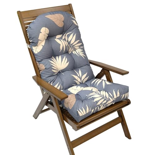Liegenauflage Mit Antirutsch, Auflage Für Gartenliege Outdoor, Dickes & Bequeme Polster Sonnenliege Auflage Mit Einstellband, Kissen Für Liegestuhl(H) von NEYTIIR