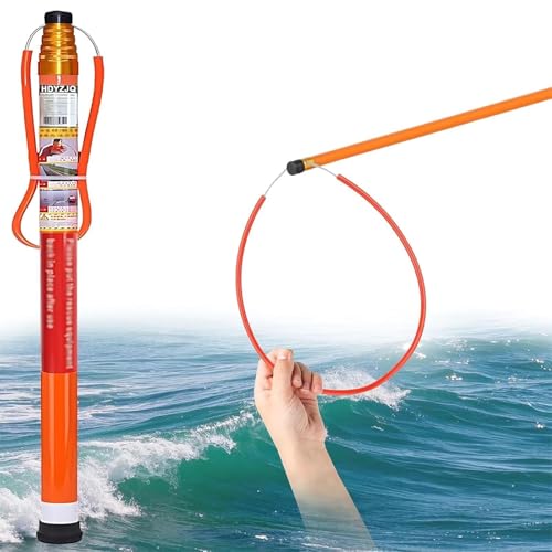 Life Saving Rescue Pole, Aluminum Emergency Life-Saving Safetyd Hooks for Water Parks Antid Skid Handle Special Rescue Hook Lightweight Multi-use Telescopic Poles(4.5 m/15 ft) von Generic
