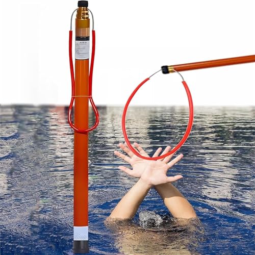 Life Saving Rescue Pole, Lifeguard Pole Telescopic Swimming Pool Rod Rescue Pole Portable Lightweight Safetyd Hook Emergency Life-Saving Rescue Equipment(5.5m/18 ft) von Generic