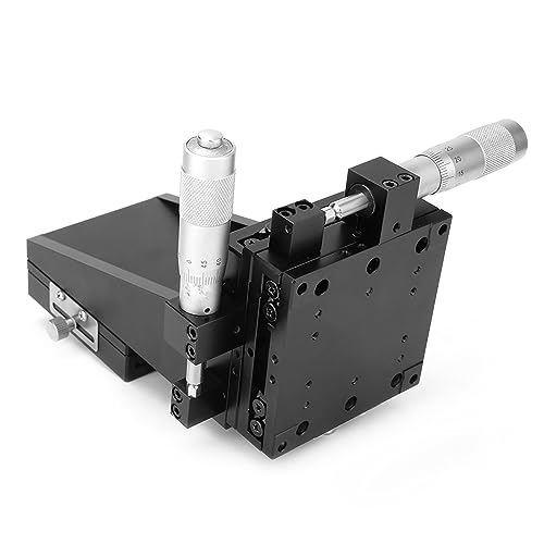 Lineare Stufe, Semxyzl80 -as XYZ -Schiebetabelle 80 * 80 Mm Lineare Übersetzungsstufe Mikrometerwalze Hohe Genauigkeit Cross Roller Linear Bewegung Handbuch Stufe von Generic