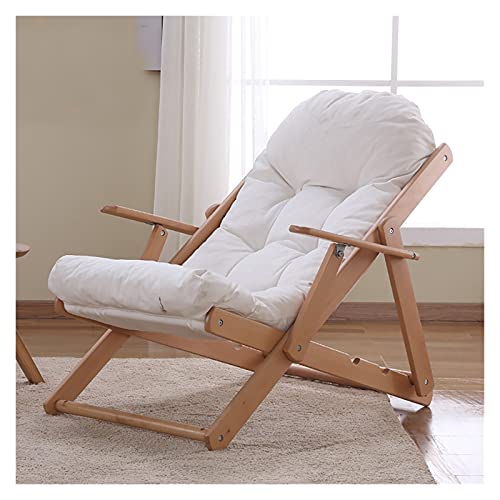 Loungesessel Tragbar ? Relaxsessel Camping Klappstühle,Ergonomische Terrasse Liege,Garten Freizeit,Terrasse Pool Strand Liegestühle (Weiß Keine Pedale) von Generic