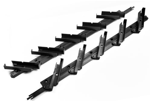 Lamellenpergola Bausatz aus verstärktem Kunststoff – Verstellbares Sonnenschutz-System für Terrasse & Garten – DIY Jalousien & Sichtschutz – Wetterfestes Hardware-Set zur Selbstmontage von Generic