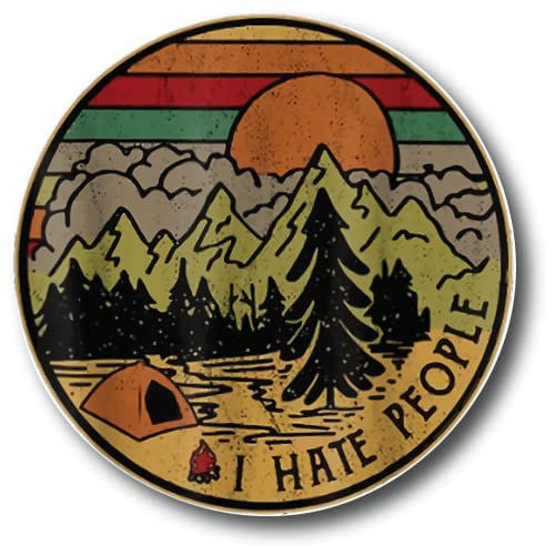 Love Camping I Hate People Kühlschrankmagnete, 10,2 cm, für Geschirrspüler, Camper | PM105| von Generic