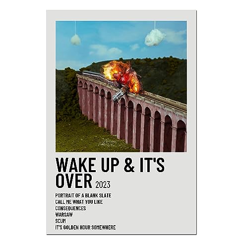 Lovejoy Poster "Wake Up & It's Over Band", Album-Cover, Poster, Musikposter, dekorative Gemälde, Vintage-Poster, Leinwand, Wandkunst für Wohnzimmer, Schlafzimmer, ungerahmt, 30 x 45 cm von Generic