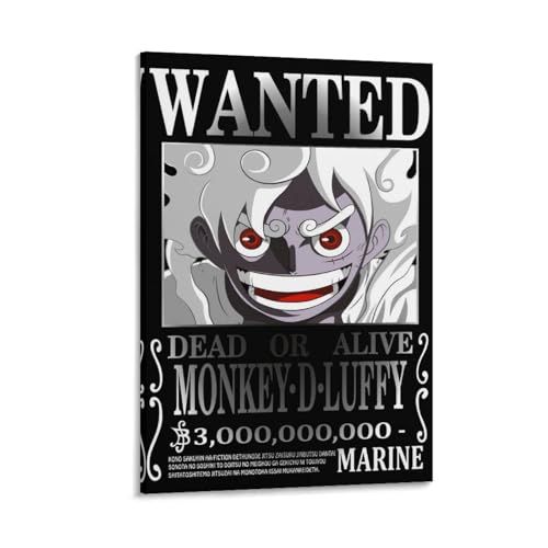 Luffy 1 Kunstdruck-Poster "One Piece Wanted" (30 x 45 cm) von Generic