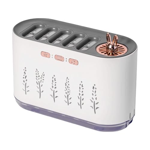 Luftbefeuchter Schlafzimmer Aromatherapie Diffusor - langlebiger ABS -Öl -Diffusor, tragbarer Nebelbefeuchter | 700 ml Wassertankreiniger mit beruhigender leichter, verstellbarer Dufttherapie für Auto von Generic