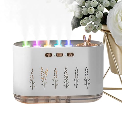 Luftbefeuchter für zu Hause | mehrfarbiges Licht Kaltluftbefeuchter Schlafzimmer und für Wassertank 700 ml für Kinderzimmer und Zuhause von Generic