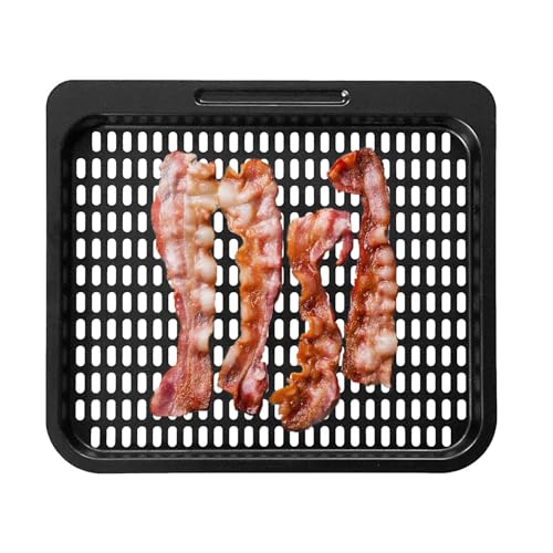Luftfritteusen-Tablett für Backofen - Ofenschale für Luftfritteuse, Mehrzweck-Luftfritteusen-Grill, Antihaft-Luftfritteusen-Grillrost, Edelstahl-Backblech, gesundes Backblech zum Frittieren von Generic