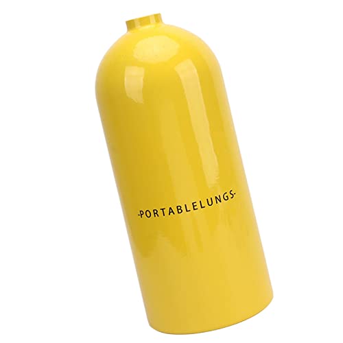 Lufttauchzylinder, Tragbarer 3 -longiger Kapazitätsröhrchenverstellbarer Schultergurte Tankbehälter mit Tauchgläser (Yellow) von Generic