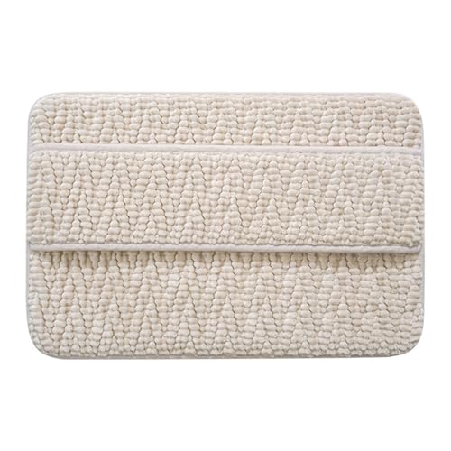 Luxuriöse, rutschfeste Badewannenmatte, extra weich und bequem, um das Badezimmer hygienisch und sauber zu halten. Dicke, super saugfähige Fußmatten for den Badezimmerboden und die Eingangstür.(Beige, von Generic