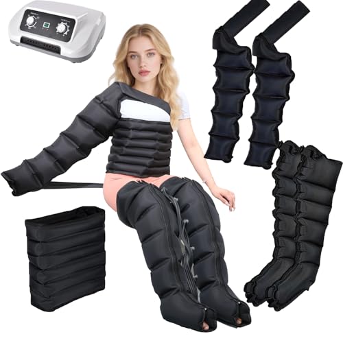 Lymphdrainage Gerät Beine Professional - Beinmassagegerät für Schmerzlinderung und Durchblutung bei Lipödem und Venenproblemen - Inklusive Wadenmassagegerät von Generic