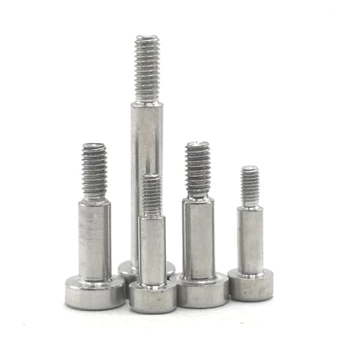 M2M2.5M3M4M5-M12 304 A2 Edelstahl Sechskant Innensechskant Kappe Kopf Schulter Rollenlager Schraube Bolzen Hohe Zugfestigkeit(55mm,1pcs 12-M10) von Generic