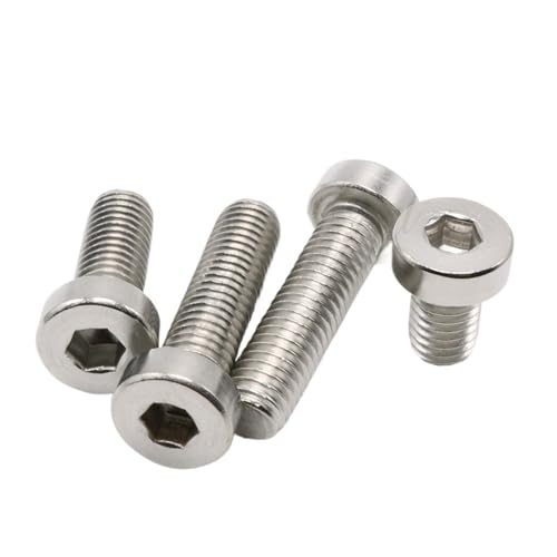 M3 M4 M5 M6 304 A2-70 Edelstahl Sechskant Innensechskant Dünn Niedrig Kurz Profil Kopf Inbusschraube Bolzen L=4-40mm(M5x25mm 10pcs) von Generic