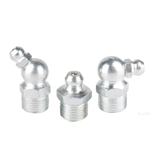 M6 M8 M10 M12 M14 Außengewinde Gerader Winkel Typ Hydraulische Schmiernippel Rohr Rohrverschraubung(Straight,M10x1 5pcs) von Generic