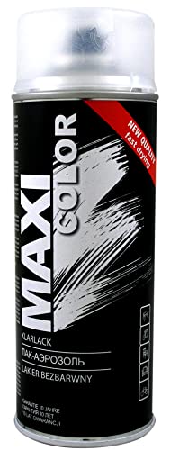 MAXI-SPECIAL Sprühfarbe KlarLack matt Lackspray Klar Farblos spray Universelle Nitro-zellulose 400 ml (TRANSPARENT MAT MX0006) von Generic